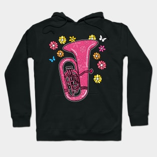 Mothers Day Tuba Mom Female Brass Musician Hoodie